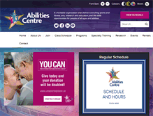 Tablet Screenshot of abilitiescentre.org